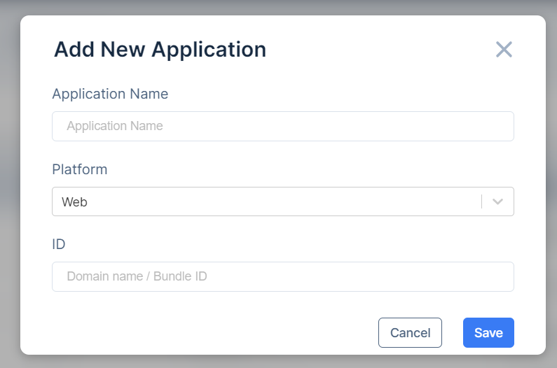 Adding application